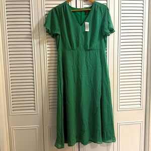Ann Taylor Factory Green Midi Dress